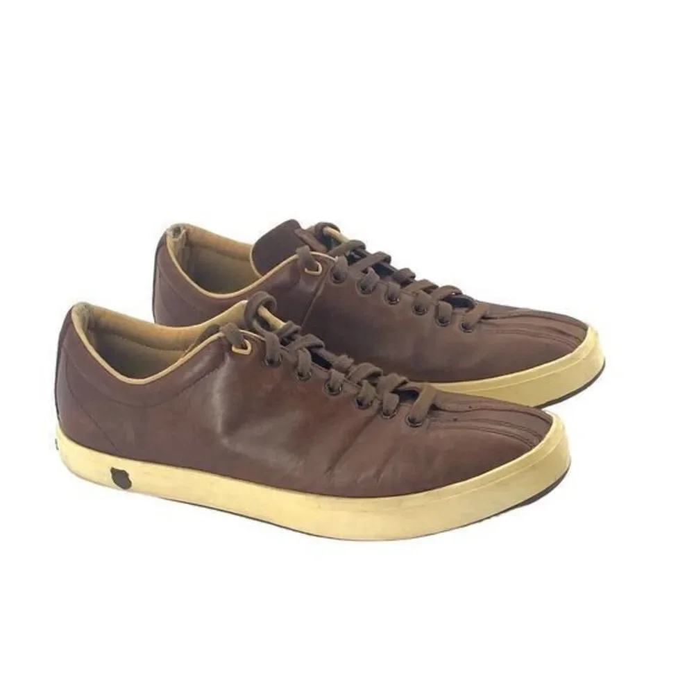 K-Swiss Clean Classic Low 02874289 Sneaker Brown Leather Mens  US 9 / EUR 42‎